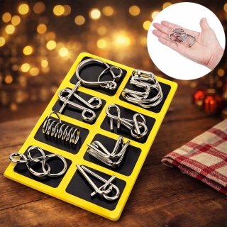 Metalowe Łamigłówki Logicze – Zestaw Edukacyjny