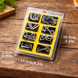 Metalowe Łamigłówki Logicze – Zestaw Edukacyjny